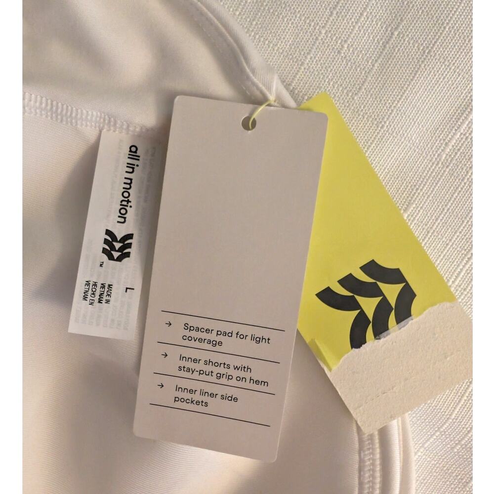 All In Motion Racer Back White Sports Dress Large - Picture 3 of 12